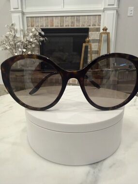 Prada Tortoiseshell Oversized Women's Sunglasses - Brown Lenses